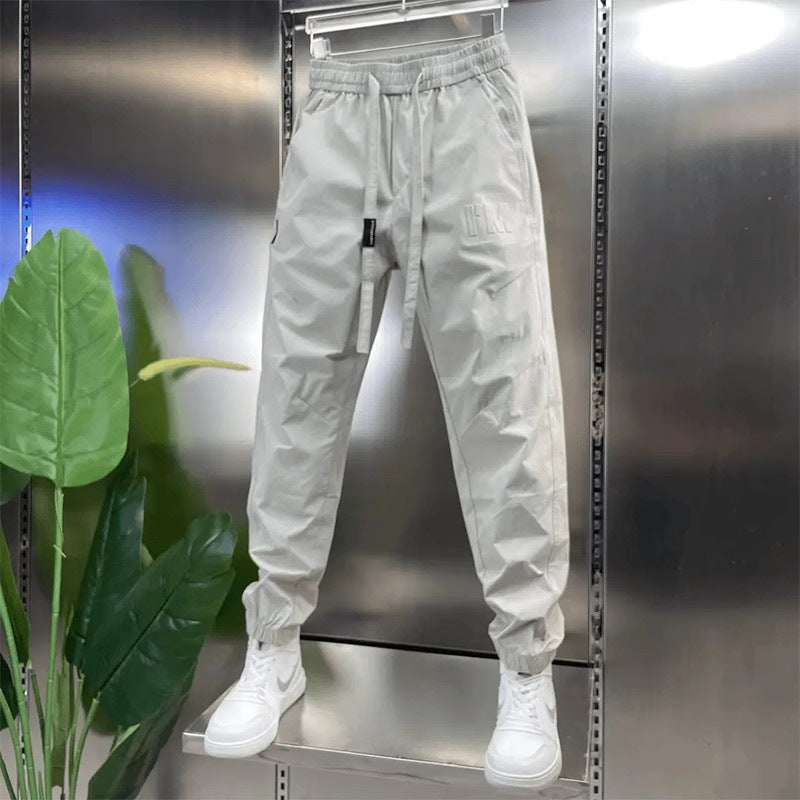 Cargo Pants Letter Steel Seal Ankle Banded Slacks for men