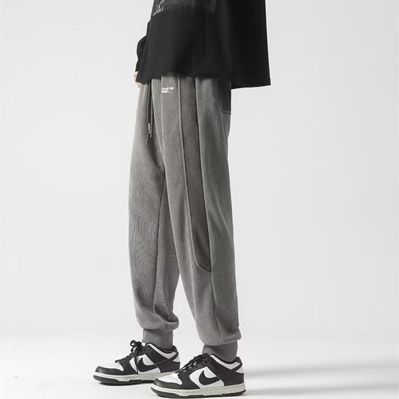 Men's Ankle-tied Pants Loose Casual Trousers