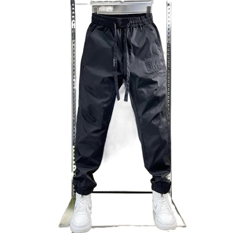 Cargo Pants Letter Steel Seal Ankle Banded Slacks for men