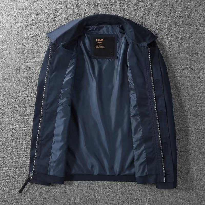 Business Casual Lapels Jacket Men's Windproof Overalls