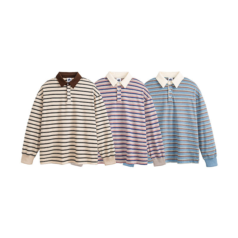 Color Matching Long Sleeve Spring Men's And Women's Sweater