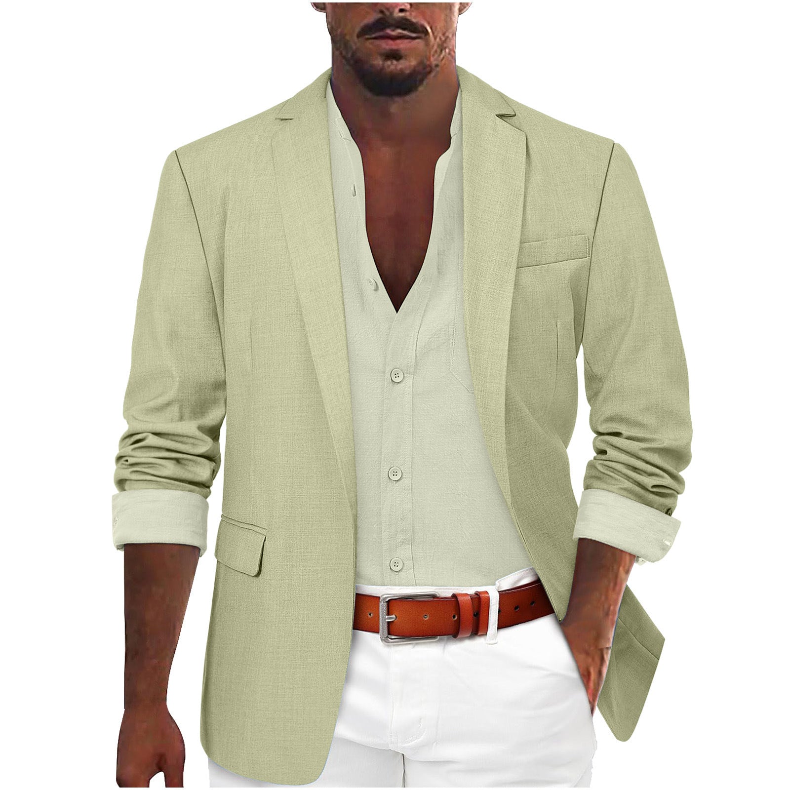 Men's Leisure Suit Fashion Personality Coat
