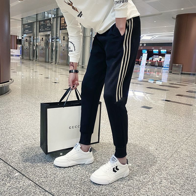 Fashion Men's Color Matching Ankle Banded Pants