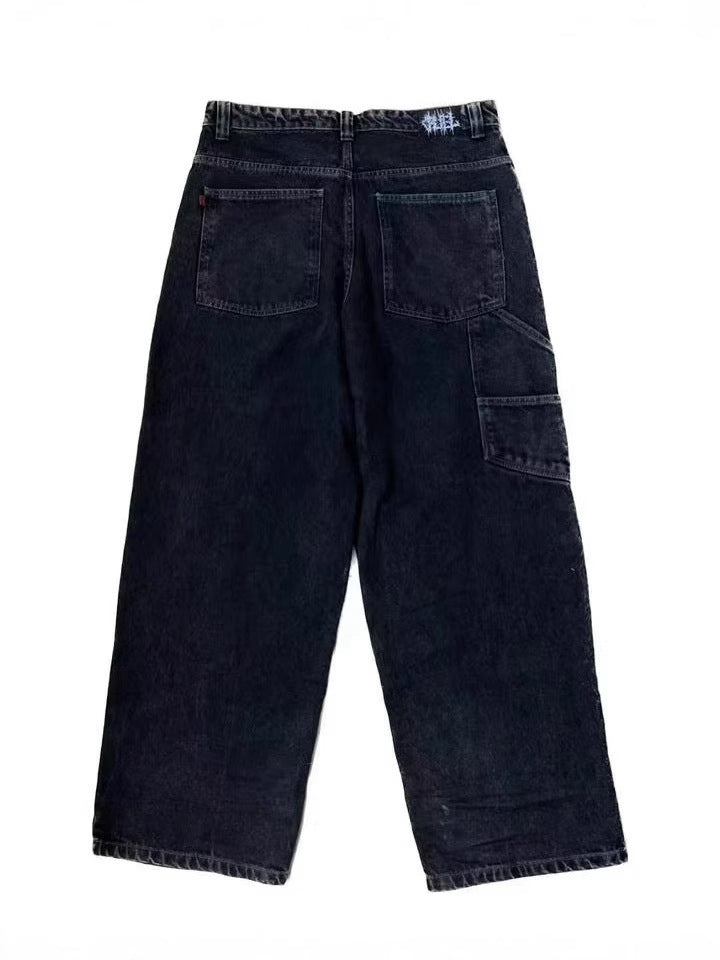 Men's Jeans Y2g Bag Vintage JNCO Pattern Hip-hop Street