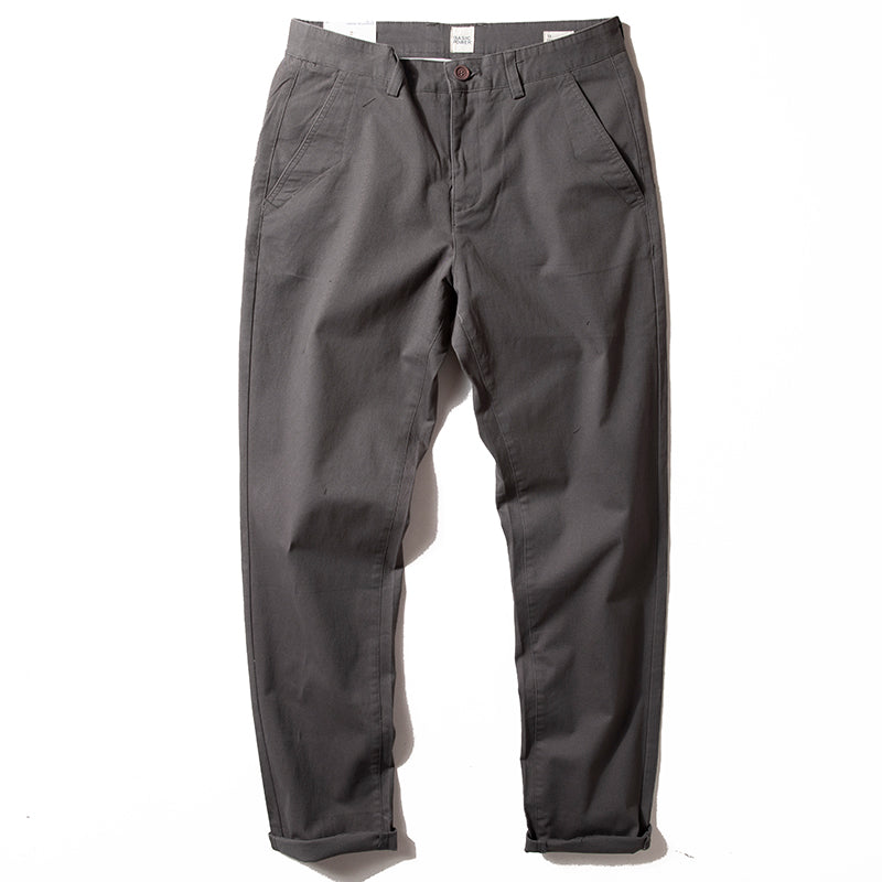 Micro Stretch Men's Casual Pants Slim Fit