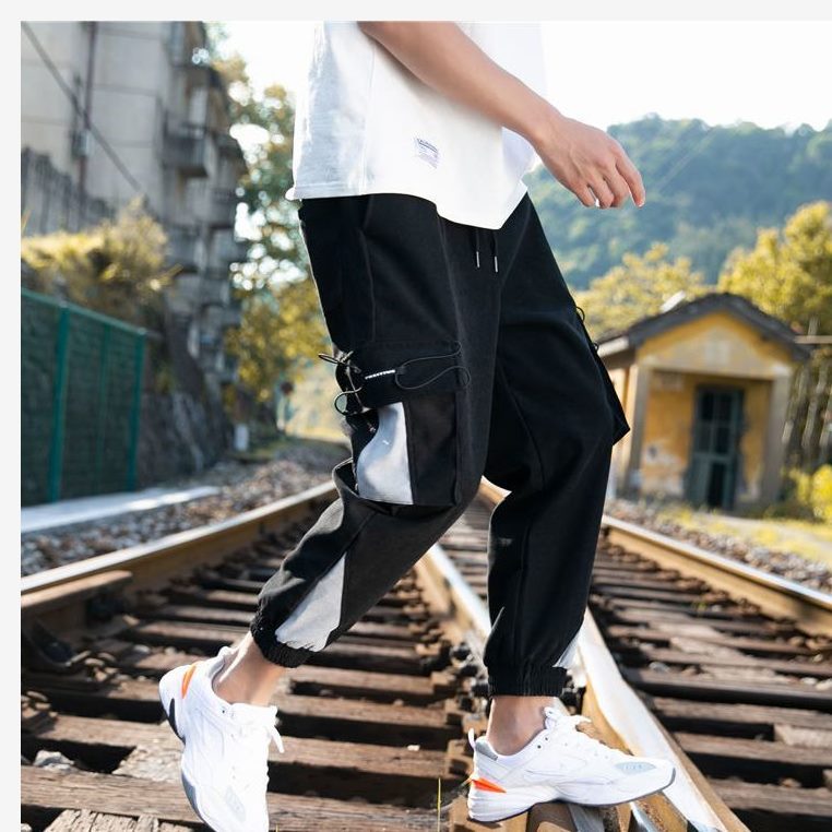 Loose Cropped Harem Pants Ankle-banded Versatile I Casual Pants for men