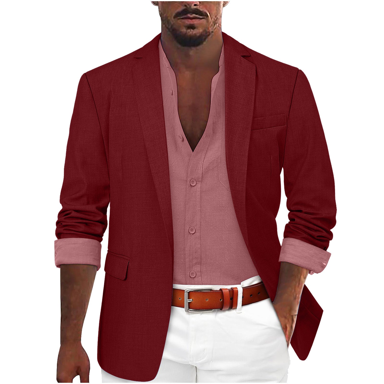 Men's Leisure Suit Fashion Personality Coat