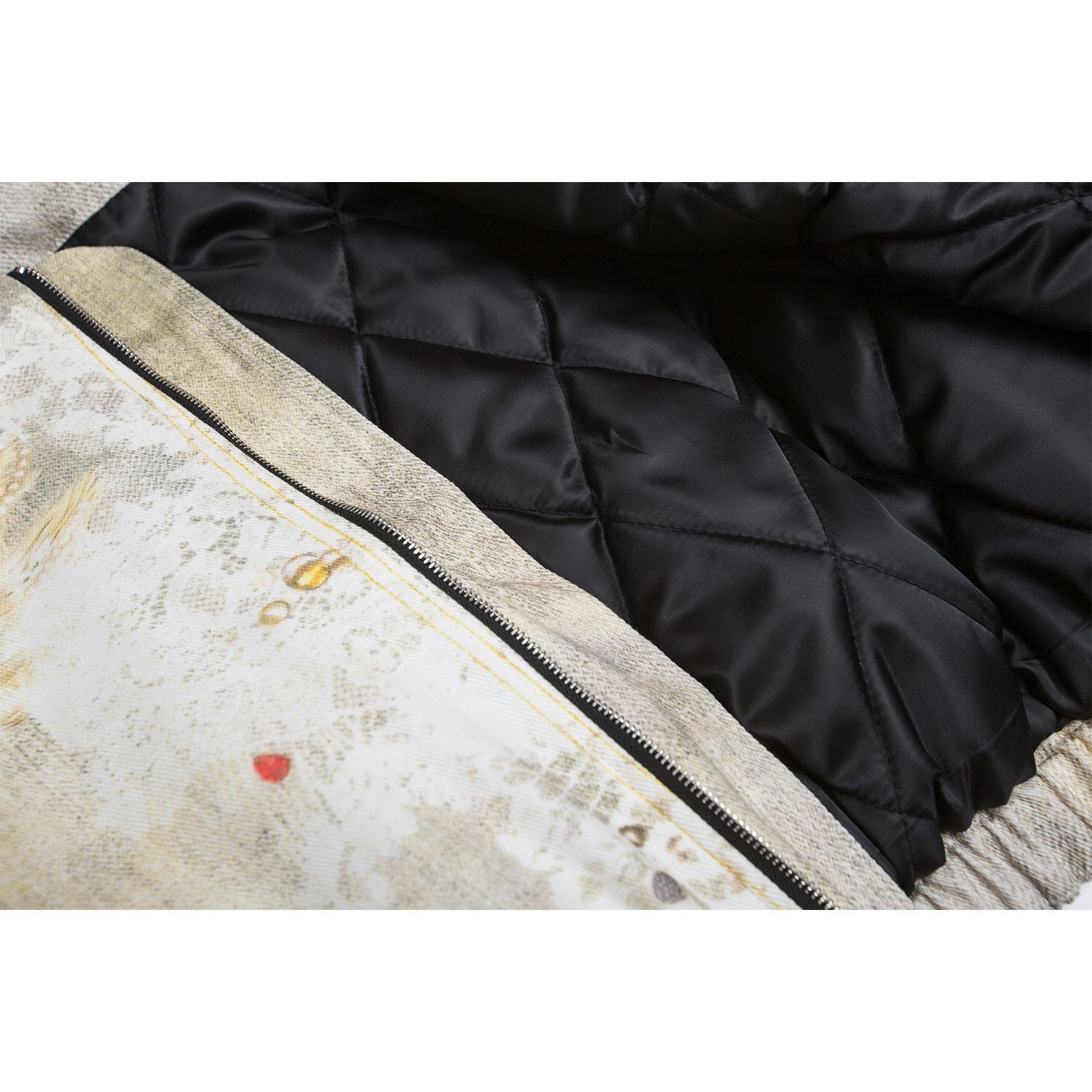 Men's American Retro 3D Printed Cotton-padded Jacket