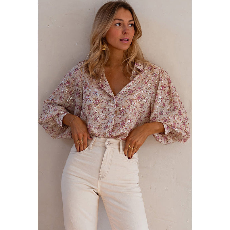 Fashion Single Row Multi-Buckle Shirt for Women