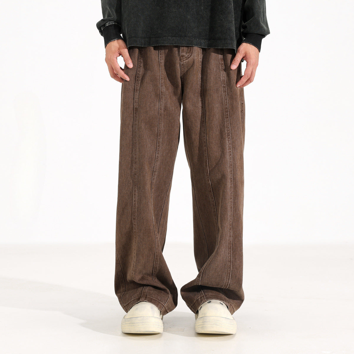 Maillard American Retro Drooping Straight Jeans