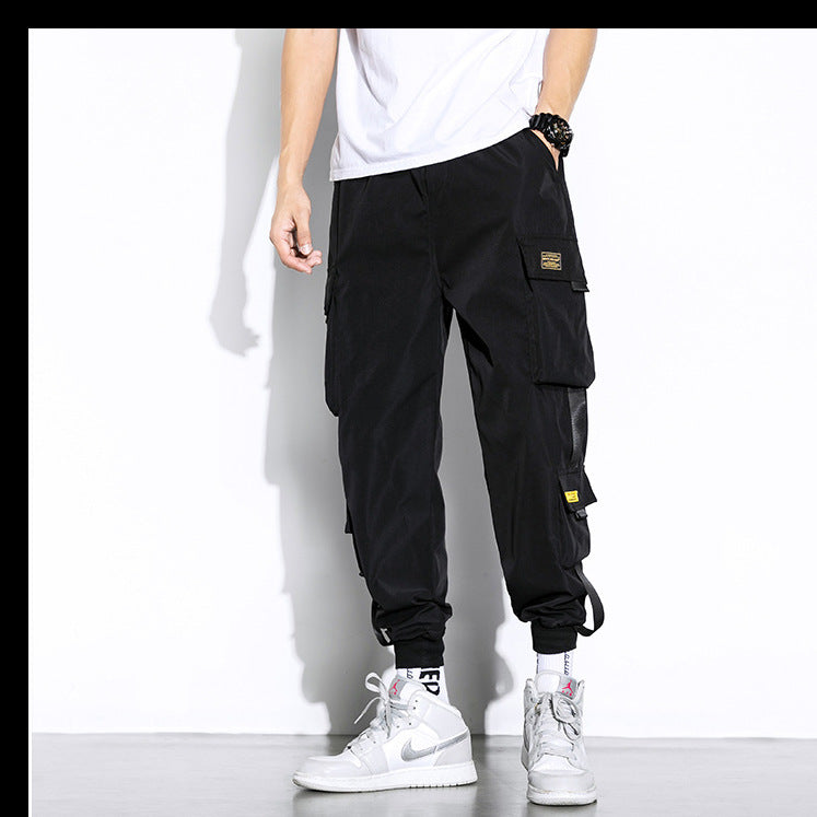 Loose Cropped Harem Pants Ankle-banded Versatile I Casual Pants for men