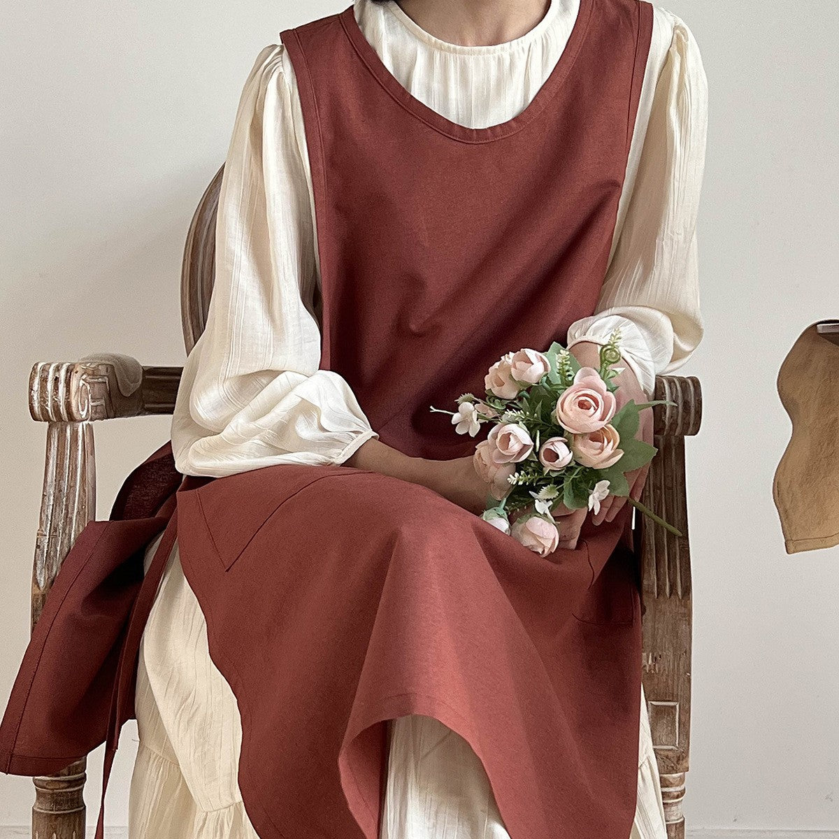 Household Cotton And Linen Waterproof Apron