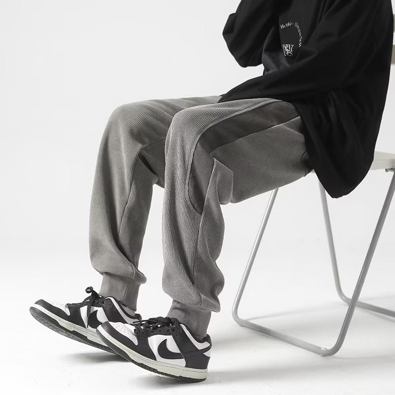 Men's Ankle-tied Pants Loose Casual Trousers