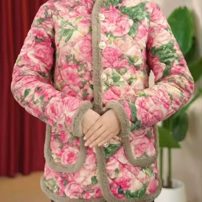 Women's Fleece-lined Warm Coat Stylish Style