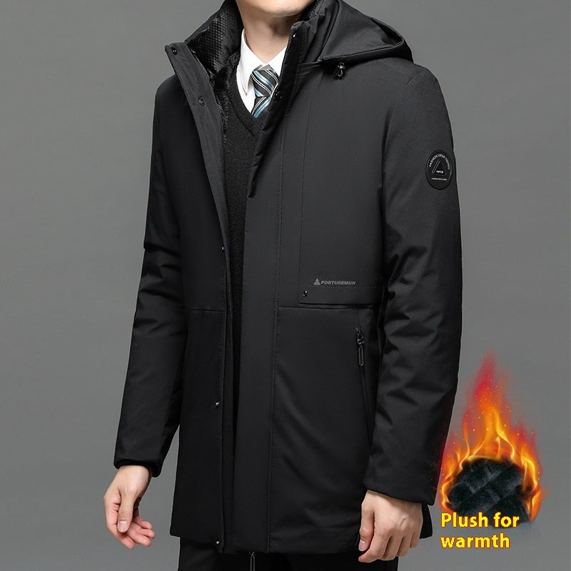 Men's Jacket Coat Thickened Plus Size Polyester Fiber Clothes