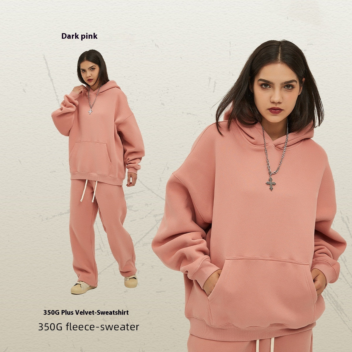 Oversize Thick Hooded Fashion Men and women Sweater