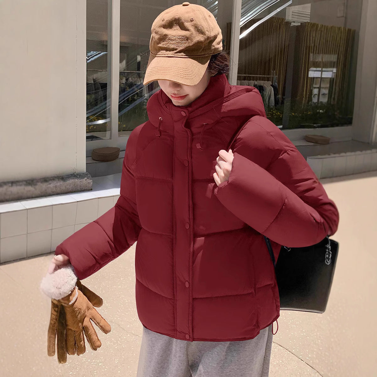 Loose Women's Short Coat for Petite to Keep Warm and Look Taller