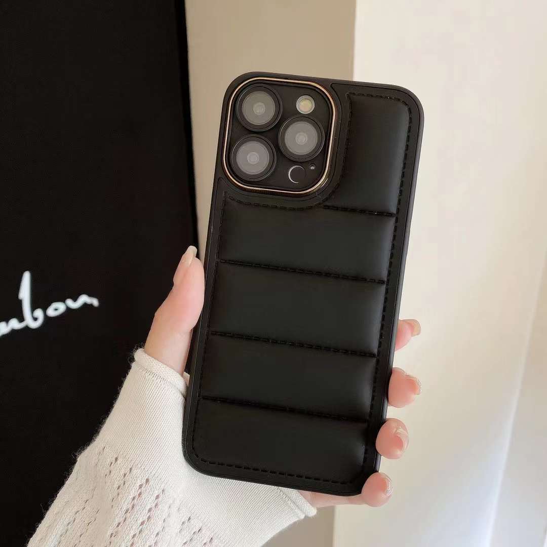 Cotton Filled Down Jacket Phone Case for iphone