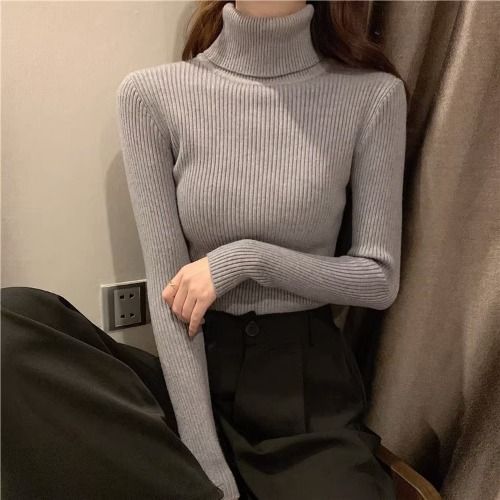 Turtleneck Knitted Sweater For Women AutumnWinter 2024 New Arrival