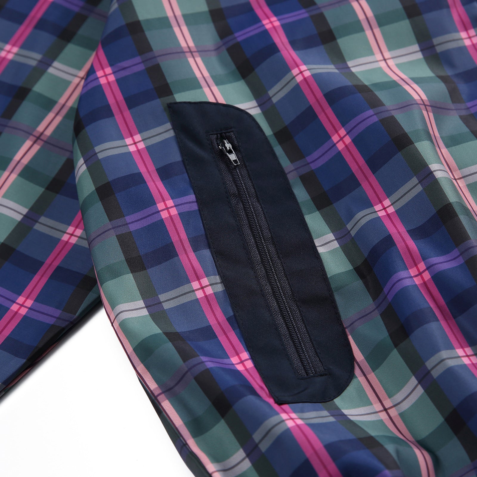 Unisex Style Casual Plaid Hooded Oversize Jacket