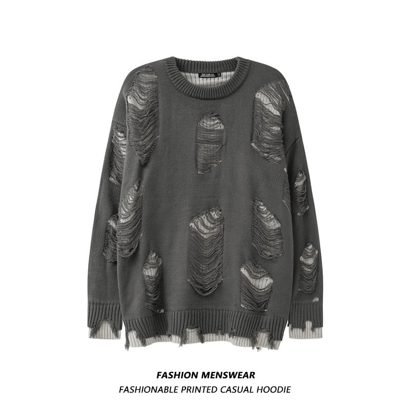 Couple Oversize Crew Neck Casual Sweater Couple