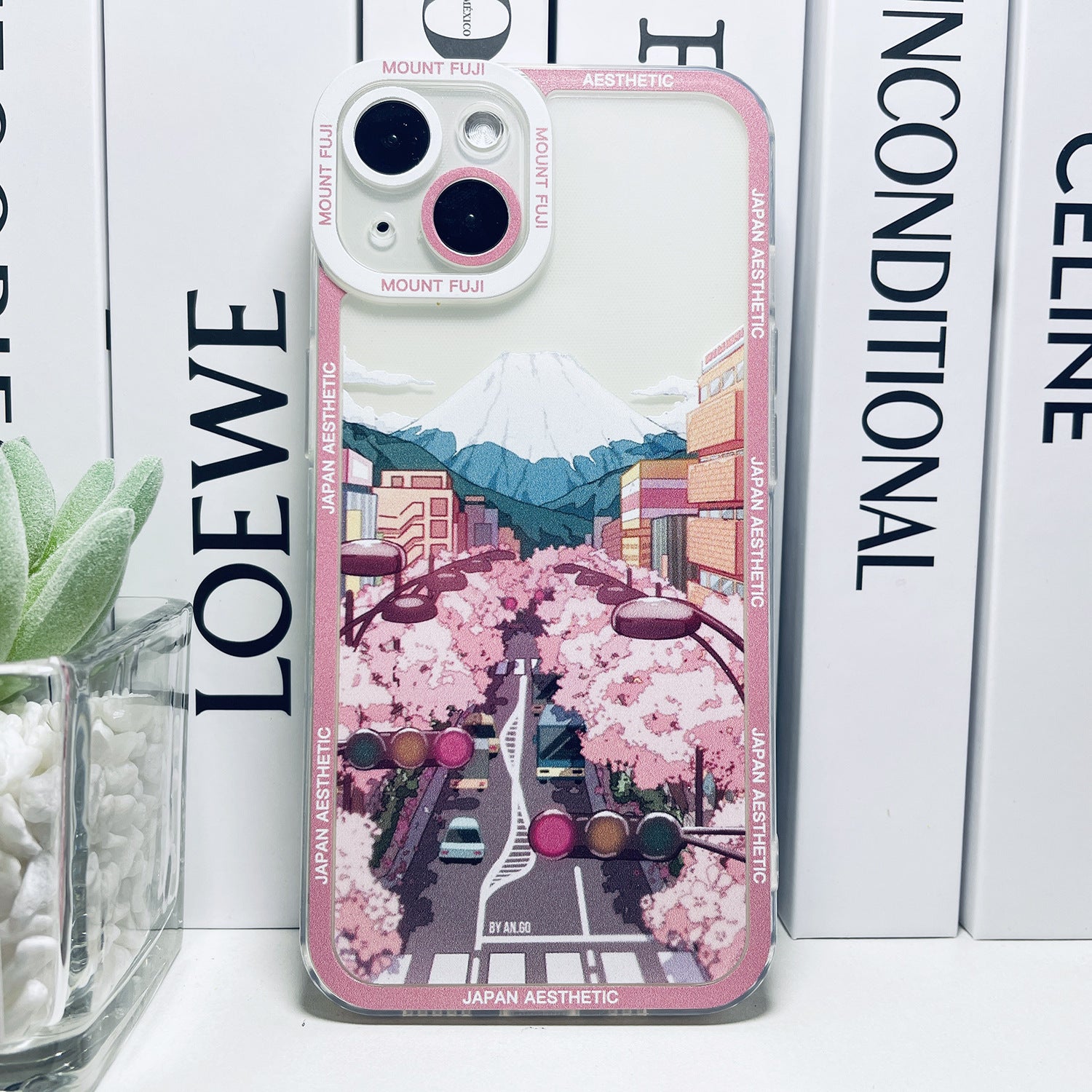 Japanese Anime Snow Mountain Transparent Phone Case