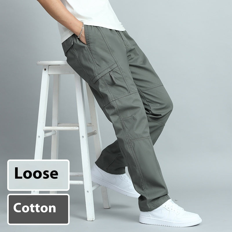 Overalls Men's Pure Cotton Casual Pants