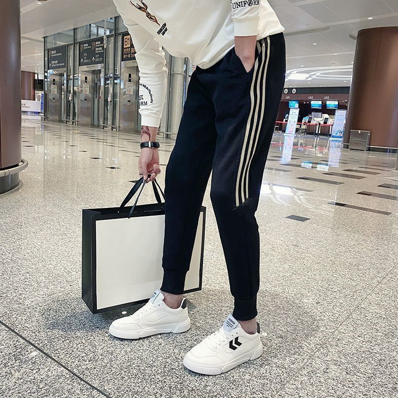 Fashion Men's Color Matching Ankle Banded Pants
