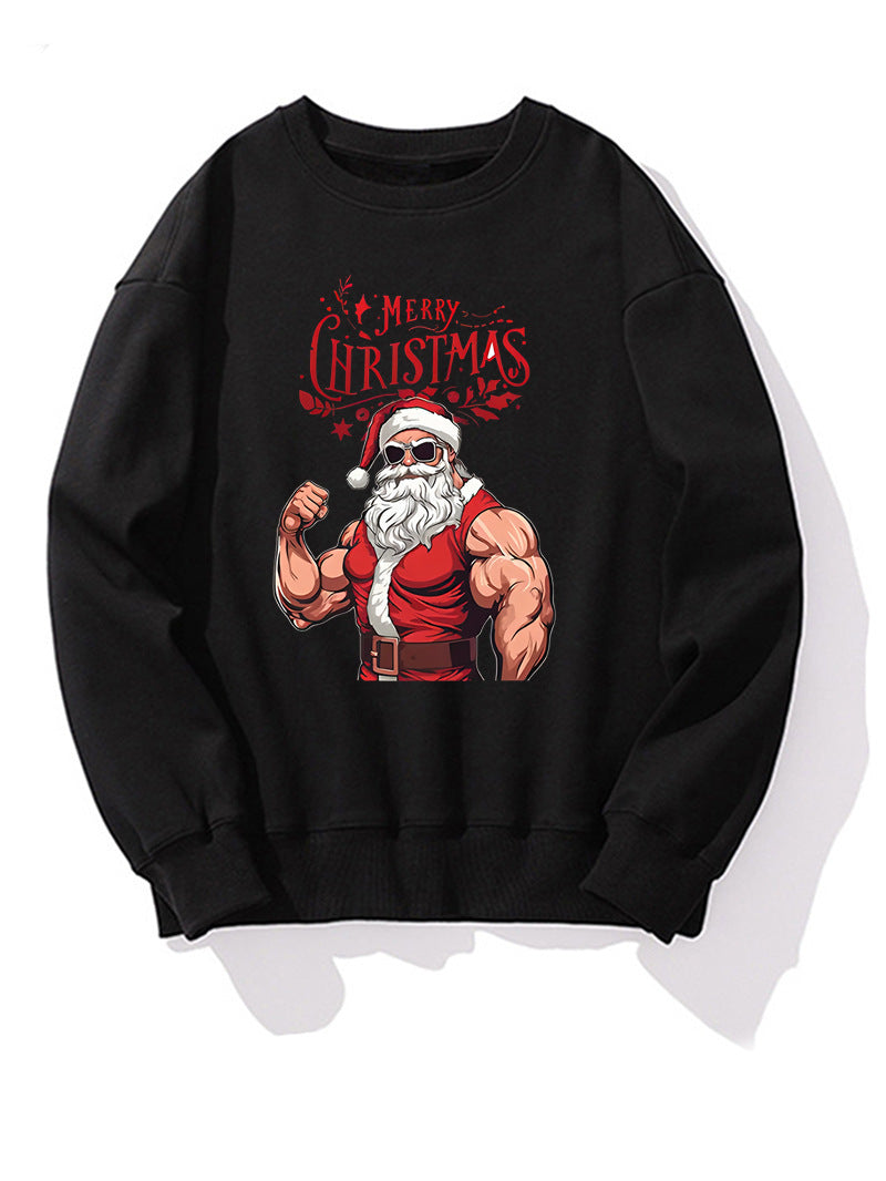 Men's Printed Long-sleeve Christmas Casual Top