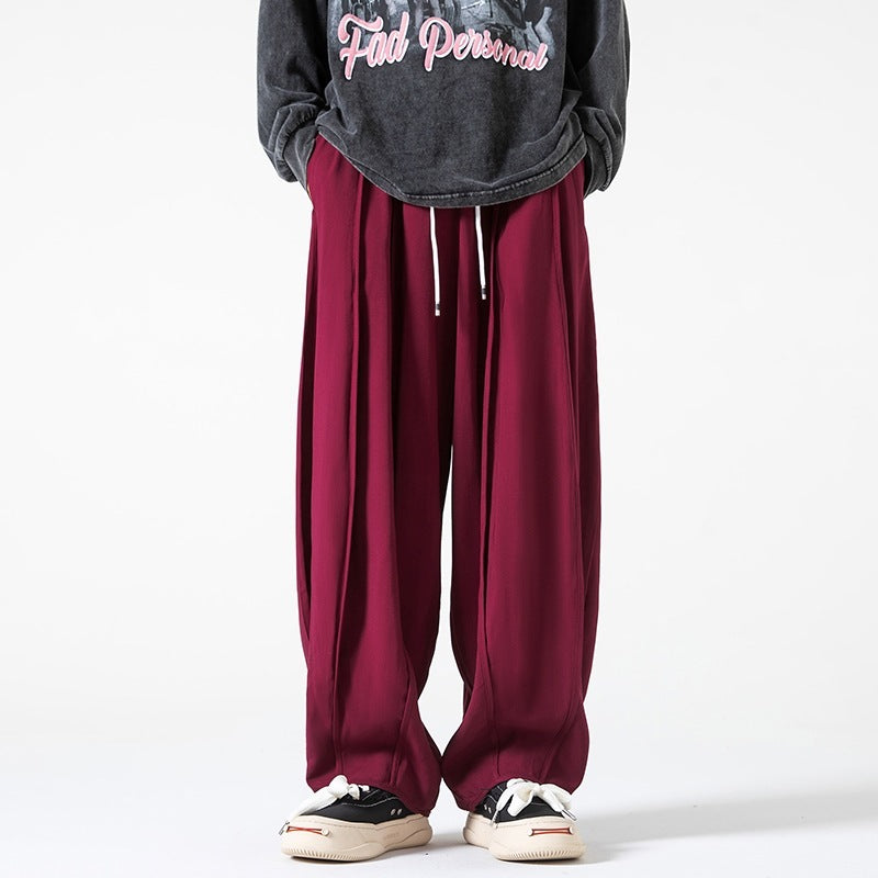 Men's Loose Cargo Wide Leg Solid Color Bloomers