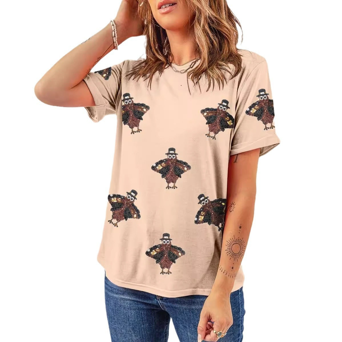 Fashion Personality Women's Casual Style Printed T-shirt