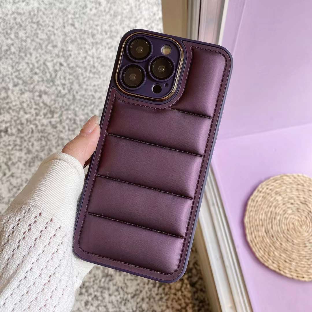Cotton Filled Down Jacket Phone Case for iphone