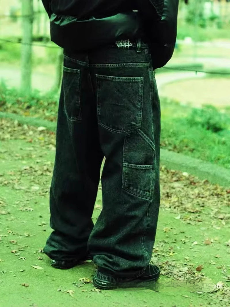 Men's Jeans Y2g Bag Vintage JNCO Pattern Hip-hop Street