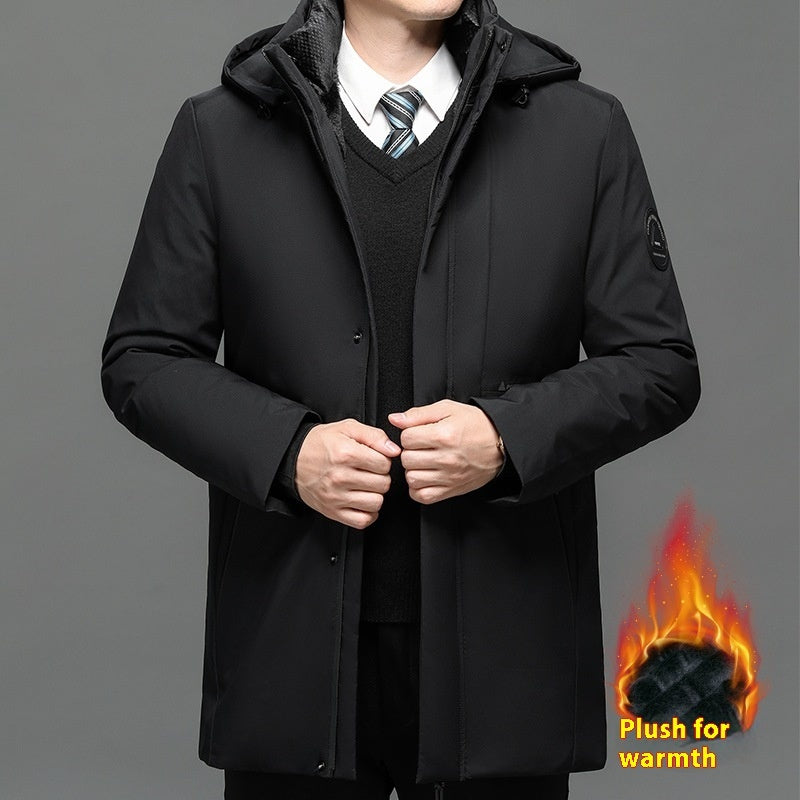 Men's Jacket Coat Thickened Plus Size Polyester Fiber Clothes