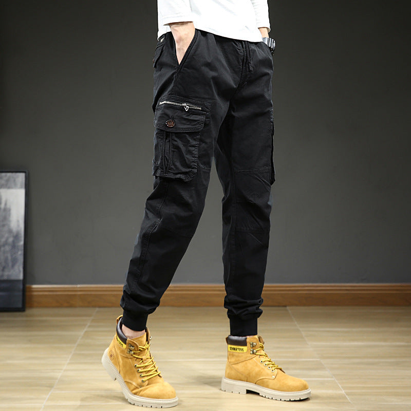 Men's Summer Japanese Overalls Loose High Sense