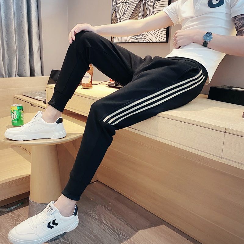Fashion Men's Color Matching Ankle Banded Pants