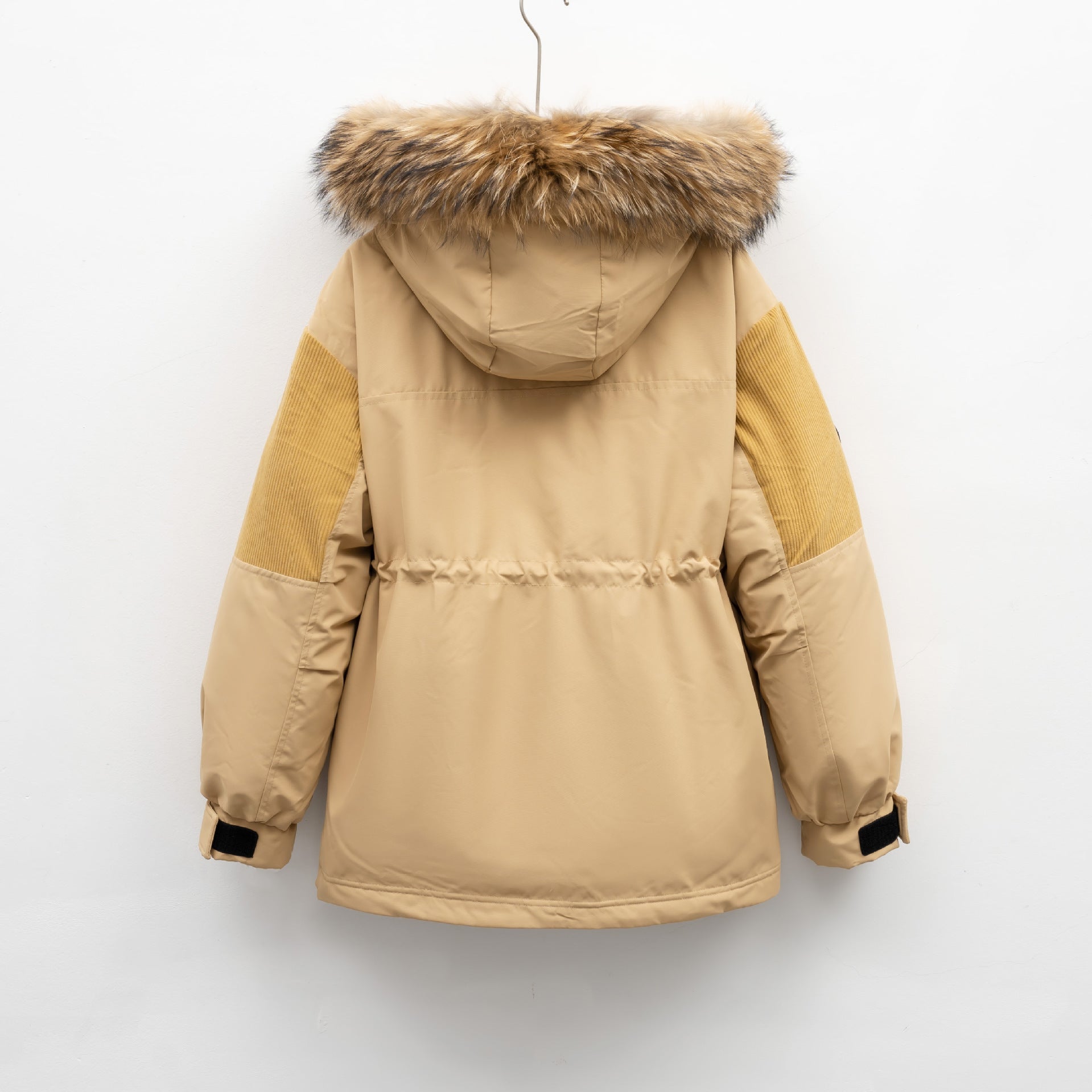 Hooded Jacket Fox Fur Women's Workwear Collar for women