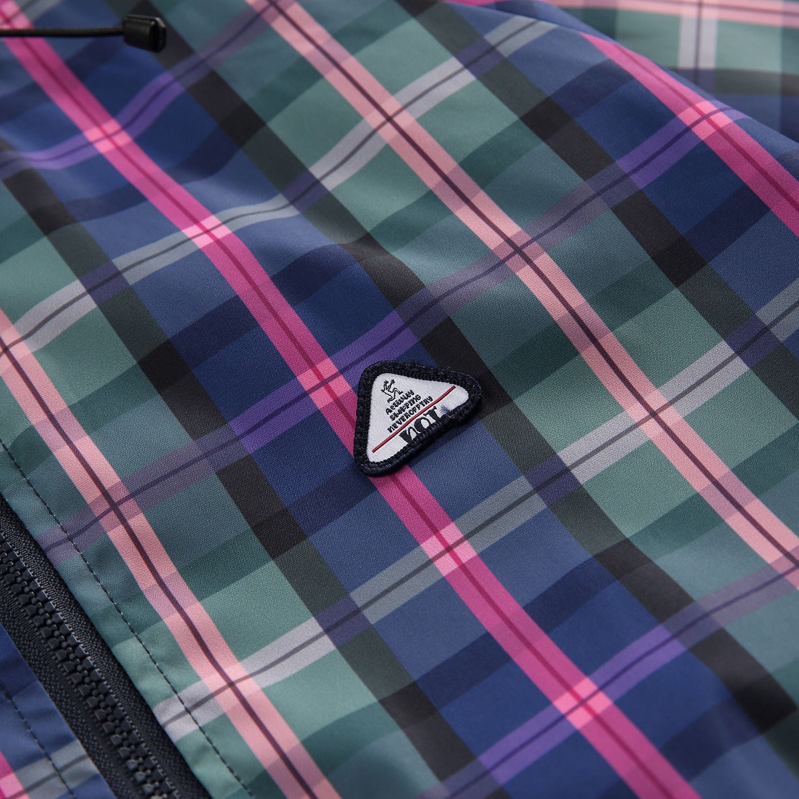 Unisex Style Casual Plaid Hooded Oversize Jacket