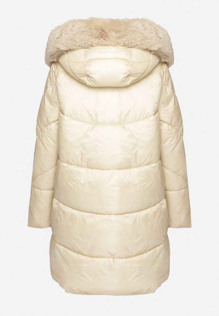 women mid length hooded jacket