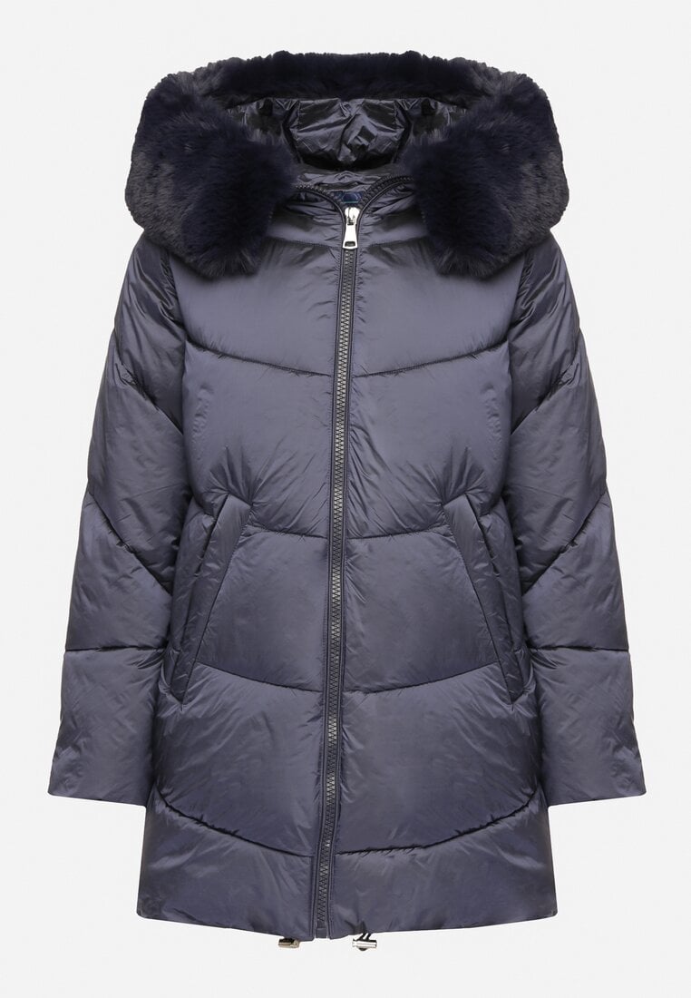 women mid length hooded jacket