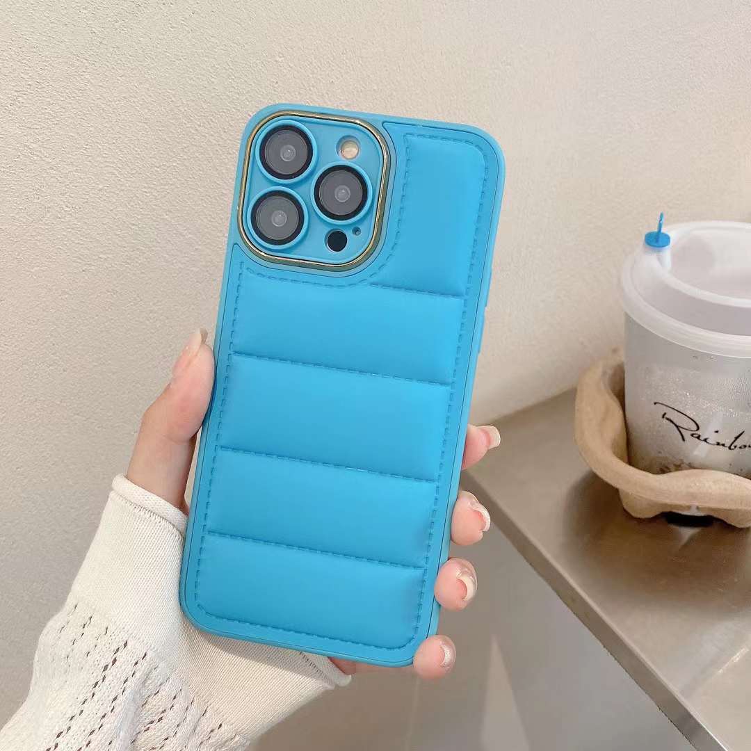 Cotton Filled Down Jacket Phone Case for iphone