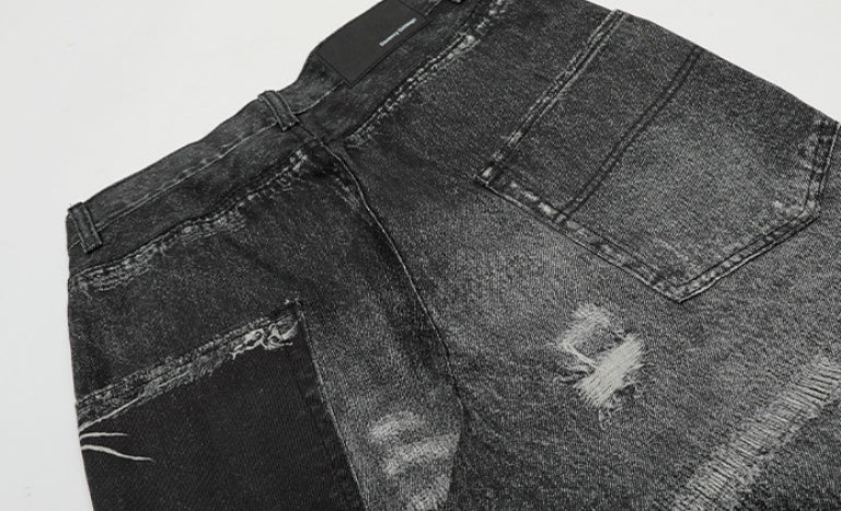 Men's And Women's Loose Fashion Straight Jeans