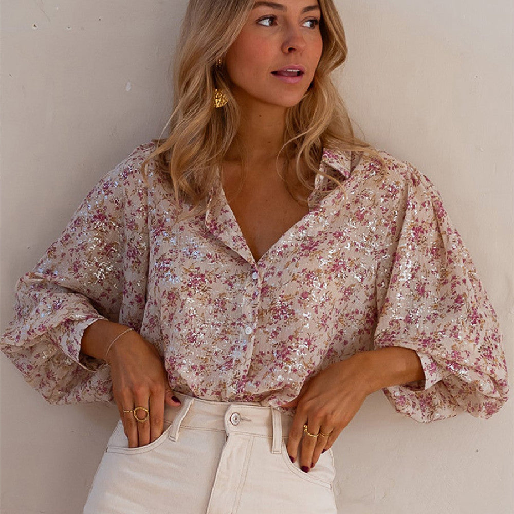 Fashion Single Row Multi-Buckle Shirt for Women