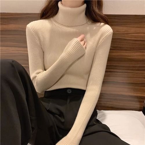 Turtleneck Knitted Sweater For Women AutumnWinter 2024 New Arrival