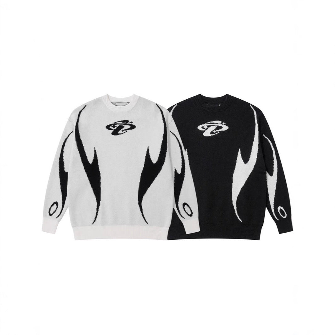 American-style Casual Loose-fitting Unisex Sweater for men