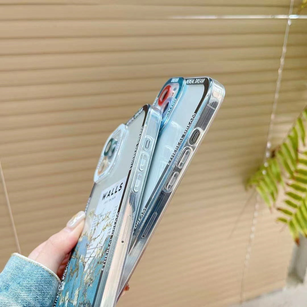 Creative Oil Painting Silicone Phone Case for iphone