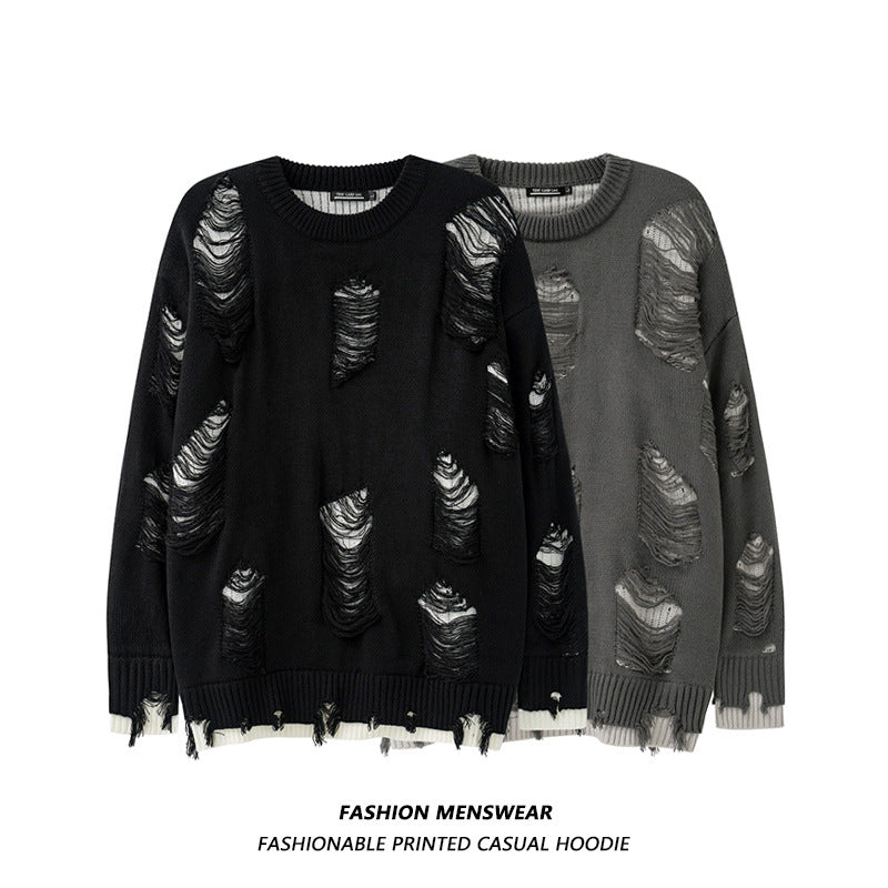 Couple Oversize Crew Neck Casual Sweater Couple