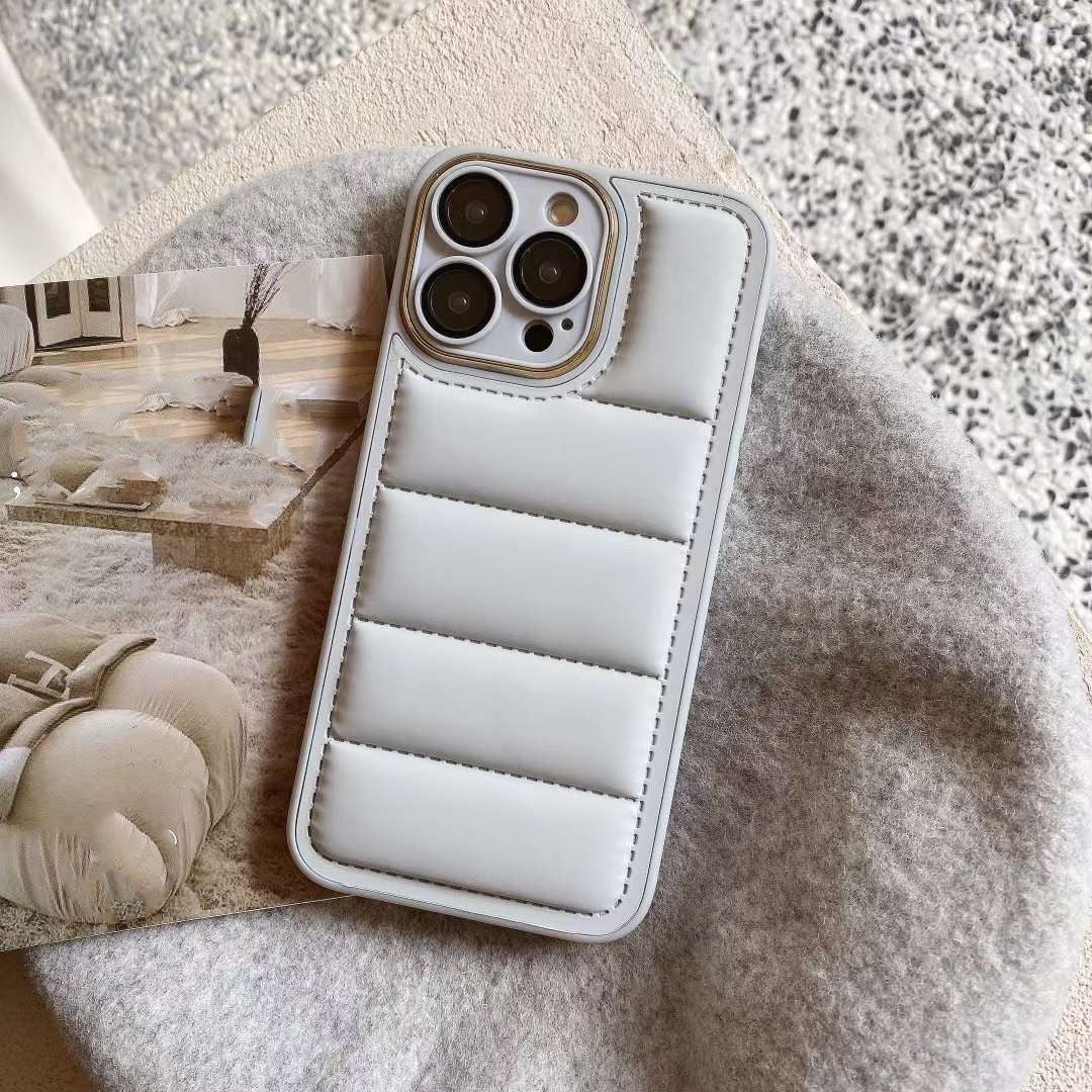 Cotton Filled Down Jacket Phone Case for iphone