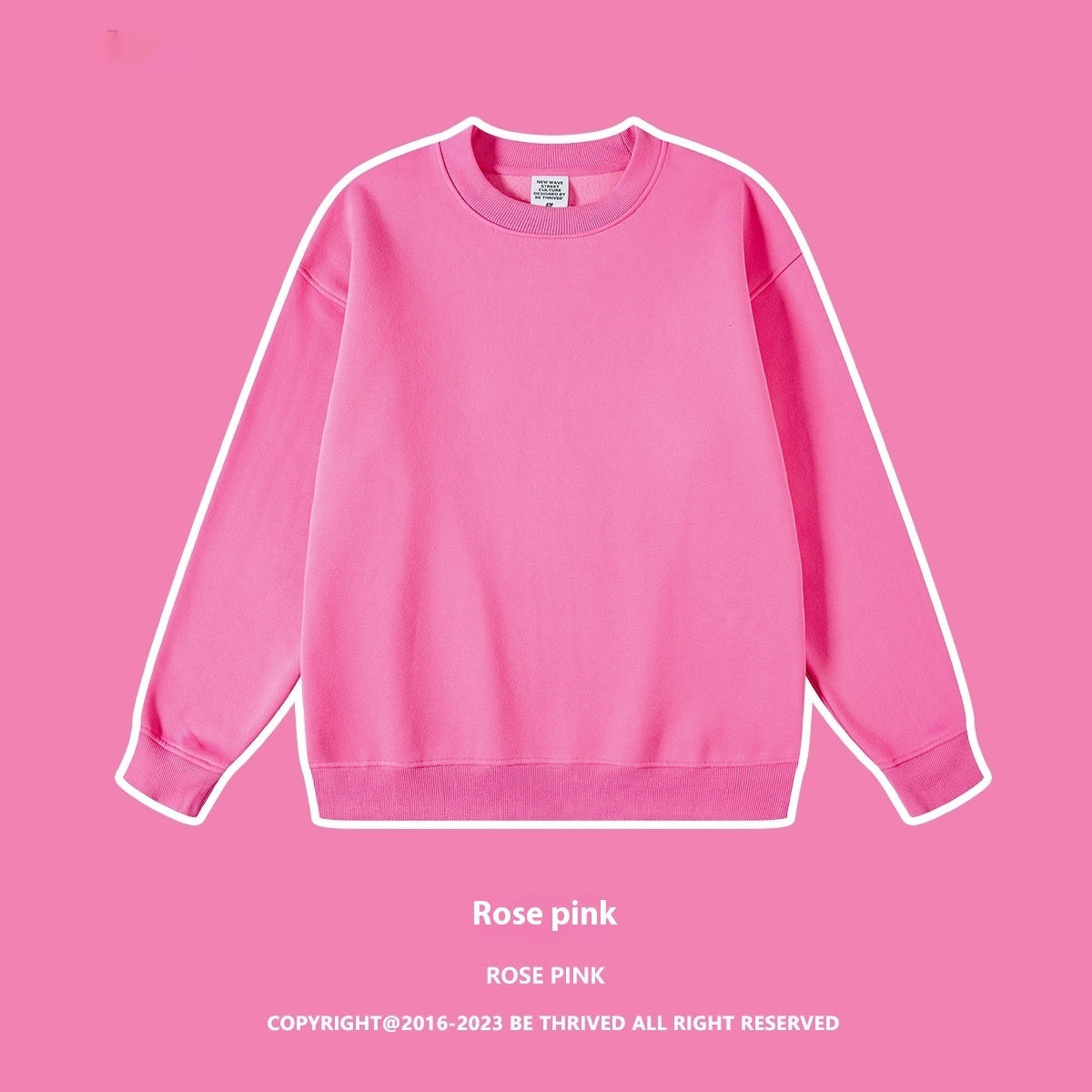 Fleece-lined Casual Round Neck Men's Sweater