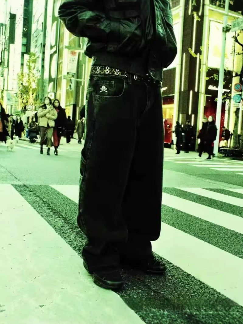 Men's Jeans Y2g Bag Vintage JNCO Pattern Hip-hop Street